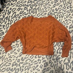 Thick, off the shoulder sweater. S, barely worn